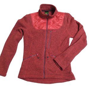 Koppen full zip fleece pink/orange size M